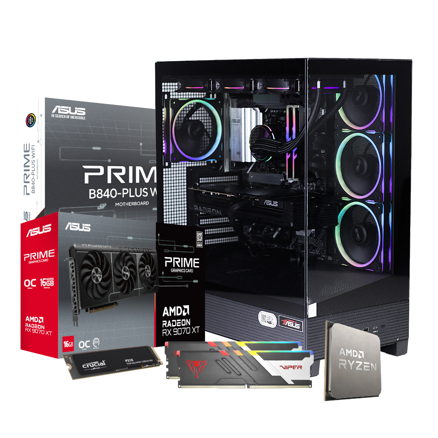 PCBuilder Ryzen 7 7800X3D MAXIMUS Windows 11 Gaming PC - Syntech
