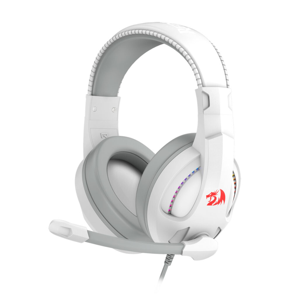 Redragon H211 CRONUS Surround Sound RGB Wired Gaming Headset – White - Image 3