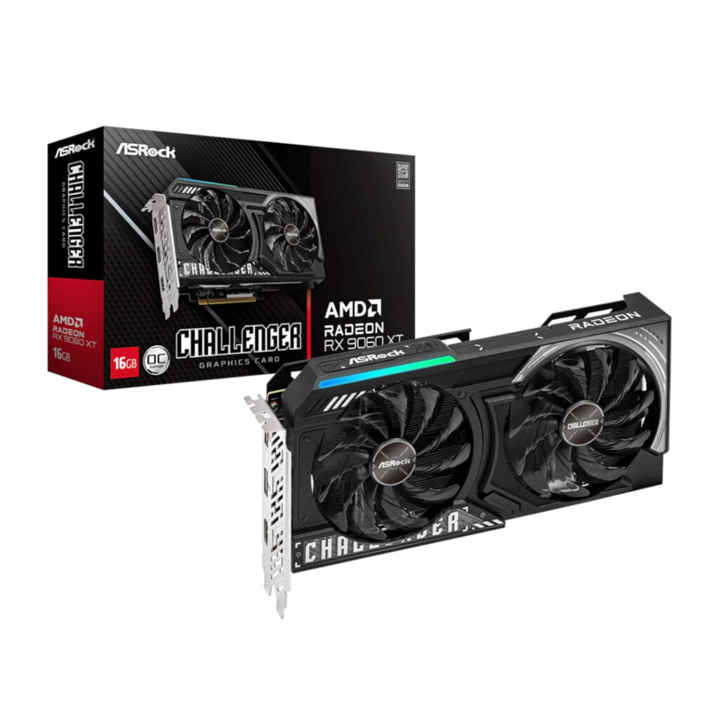 ASRock Radeon RX 9060 XT Challenger 16GB OC Graphics Card (RDNA™ 4, PCIe 5.0) - Image 4