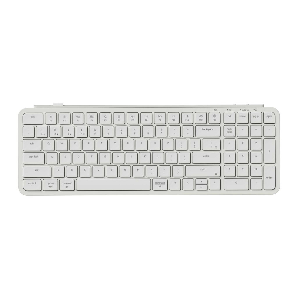 Keychron B2 Pro Ultra-Slim 96% Wireless Keyboard - Ivory White - Image 1