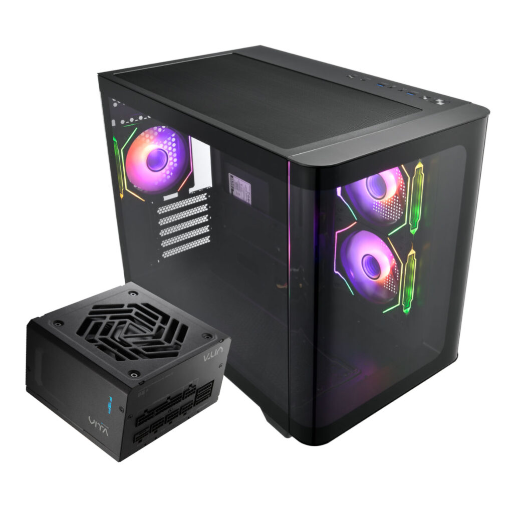 FSP S380 M-ATX ARGB Gaming Chassis and VITA GM 750W Power Supply Bundle - Image 6
