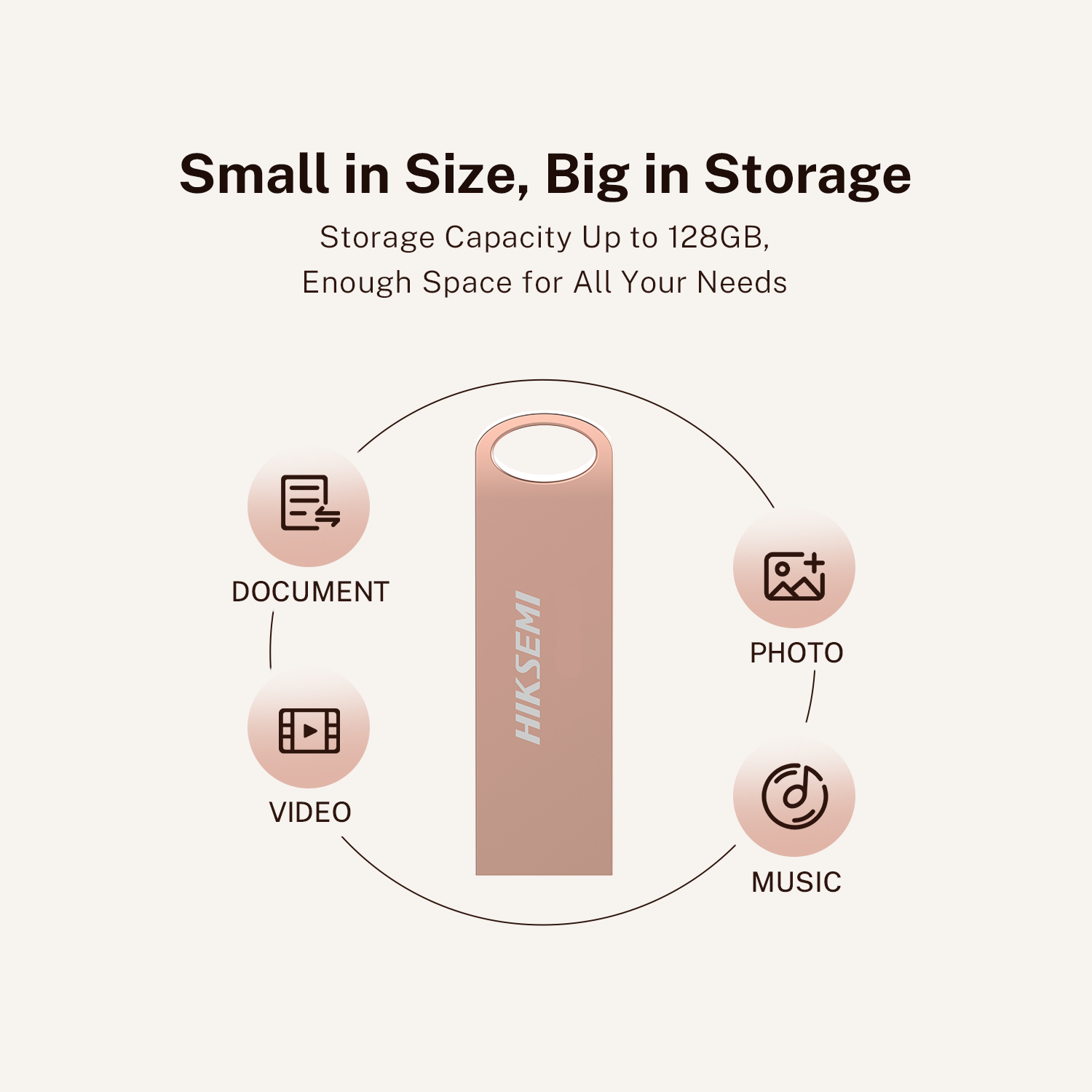 Hiksemi Essential 32GB USB3.0 Flash Drive - Rose Gold 6