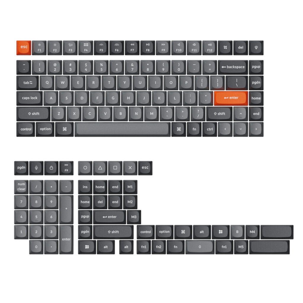 Keychron Double-Shot PBT OSA Keycap Set - Grey - Image 5