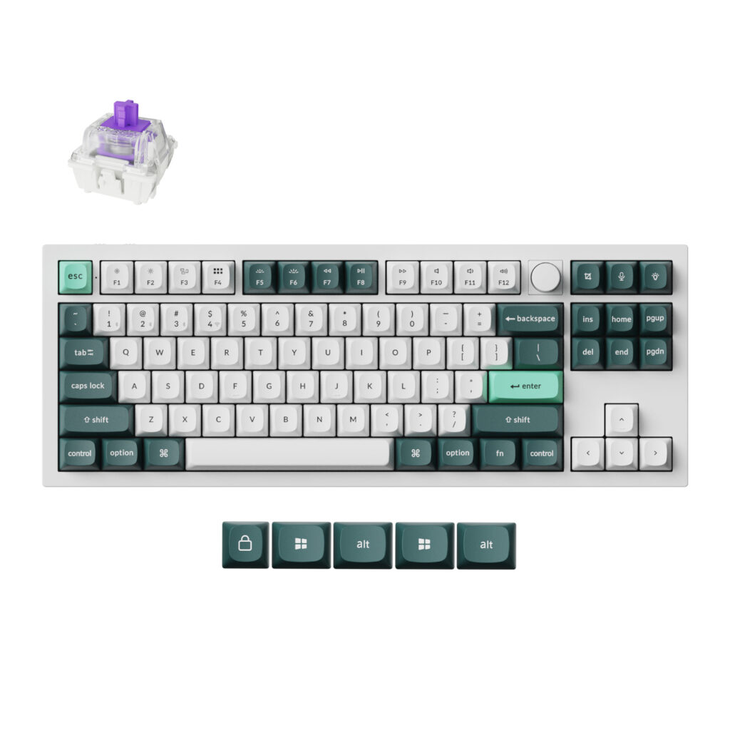 Keychron Q3 HE QMK 80% Wireless Custom Mechanical Keyboard (Nebula Switch) - Shell White - Image 2