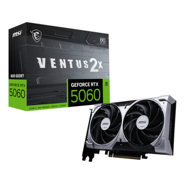 MSI GeForce RTX 5060 VENTUS 2X OC 8GB GDDR7 Graphics Card - Syntech
