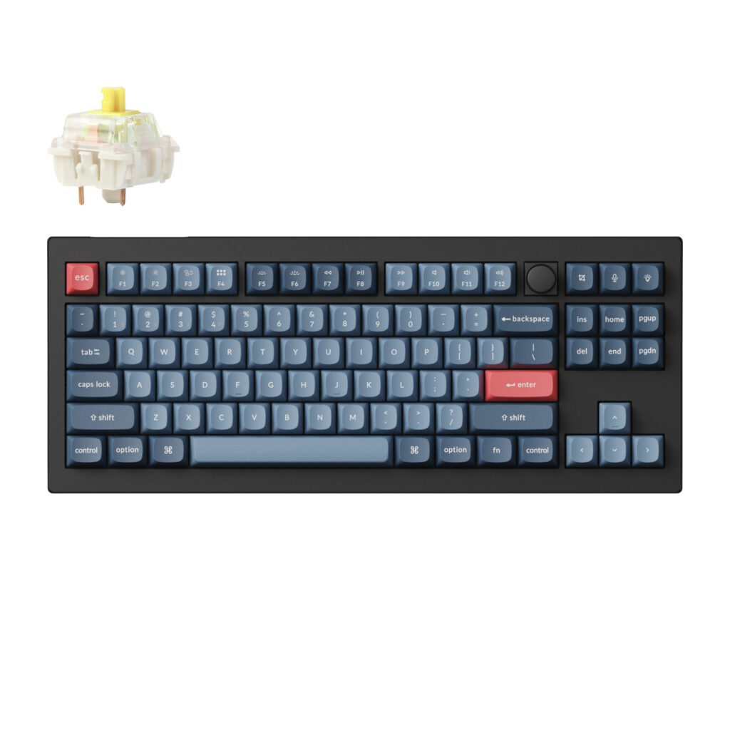 Keychron V3 Max QMK/VIA 80% Wireless Custom Mechanical Keyboard (Banana Switch) – Carbon Black - Image 3