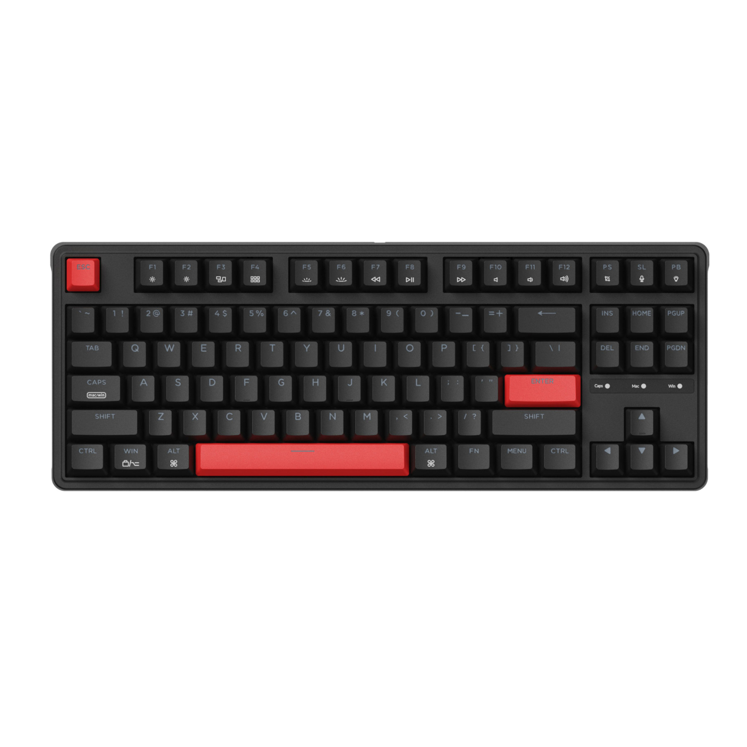 Keychron C3 Pro QMK/VIA Wired Mechanical Keyboard (80% Layout, Red Switches, ABS Keycaps) 2