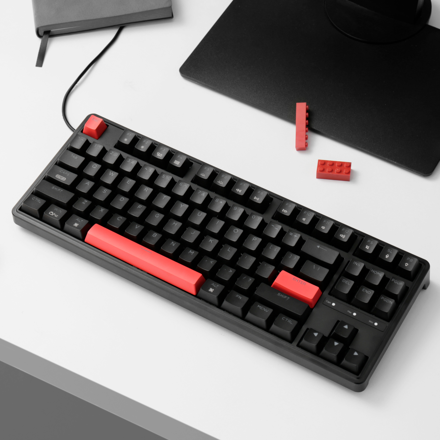 Keychron C3 Pro QMK/VIA Wired Mechanical Keyboard (80% Layout, Red Switches, ABS Keycaps) 3
