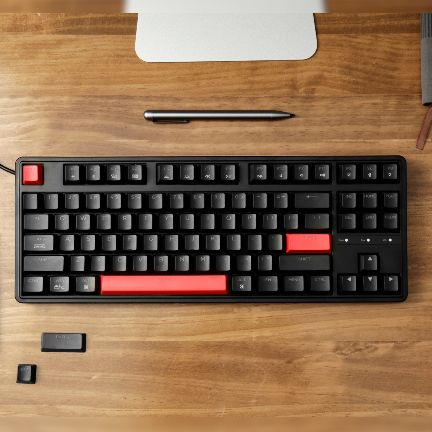 Keychron C3 Pro QMK/VIA Wired Mechanical Keyboard (80% Layout, Red Switches, ABS Keycaps) 5
