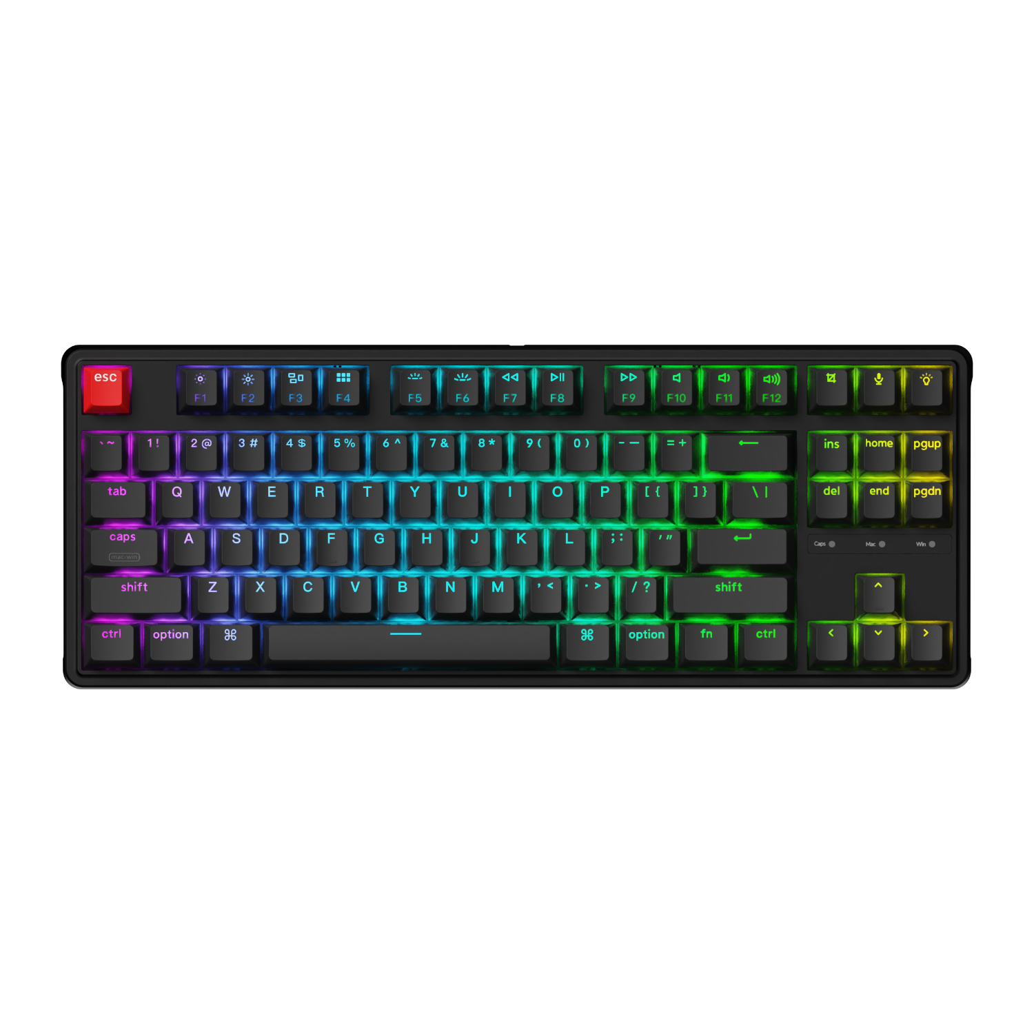 Keychron C3 Pro 8K QMK RGB Wired Mechanical Keyboard (80% Layout, Red Super Switch Hot-Swappable) 2