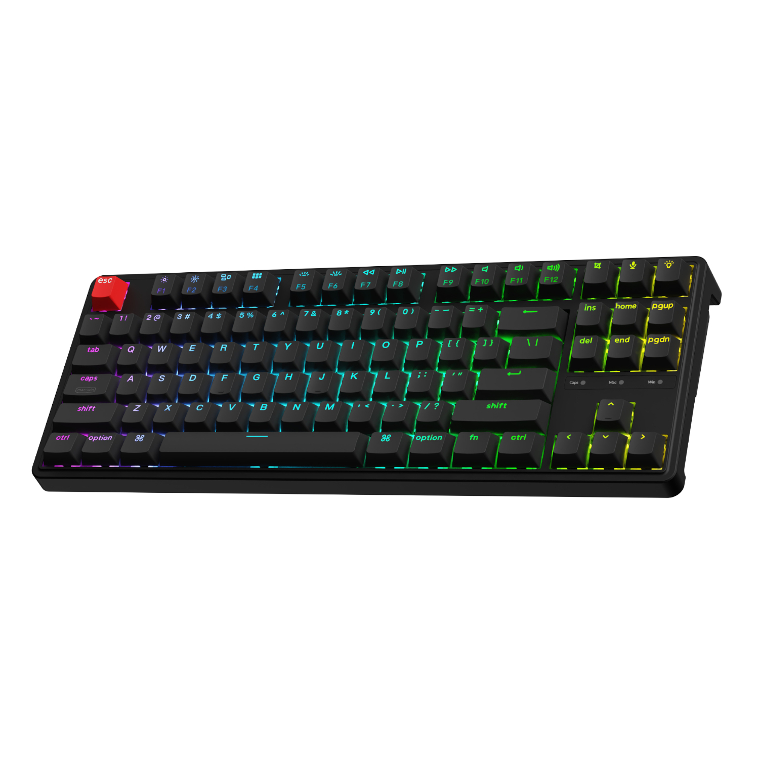 Keychron C3 Pro 8K QMK RGB Wired Mechanical Keyboard (80% Layout, Red Super Switch Hot-Swappable) 3