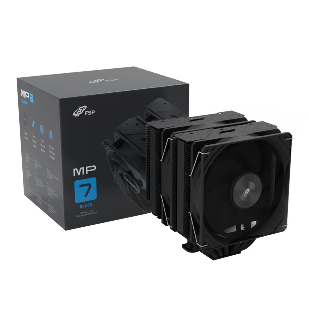 FSP MP7-B 120mm PWM CPU Air Cooler - Black - Image 5
