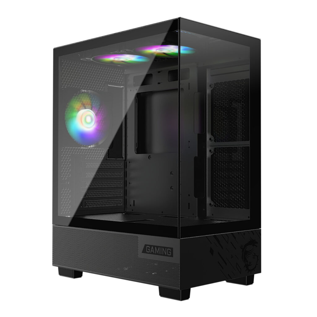 MSI PAG PANO M110A Micro-ATX Gaming Chassis – Black - Image 2