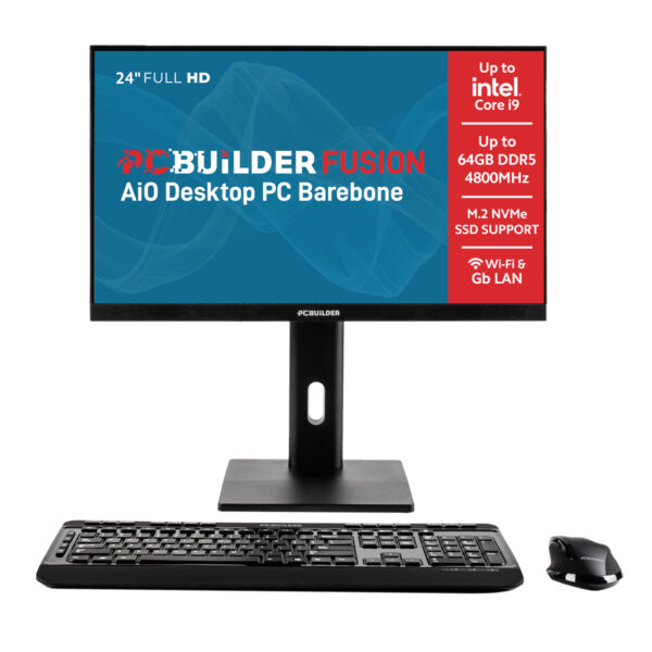 PCBuilder Fusion 24" DDR5 All-in-One Office Desktop - Barebone