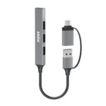 Port Connect USB Type-C to 4-port USB-A 3.0/2.0 Hub - Image 1