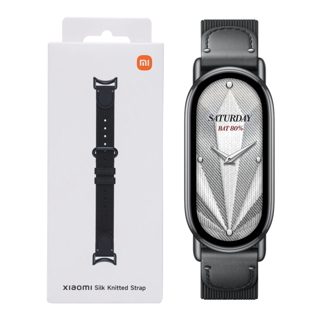 Xiaomi Smart Band 10 Knitted Silk Strap - Ebony Black - Image 4