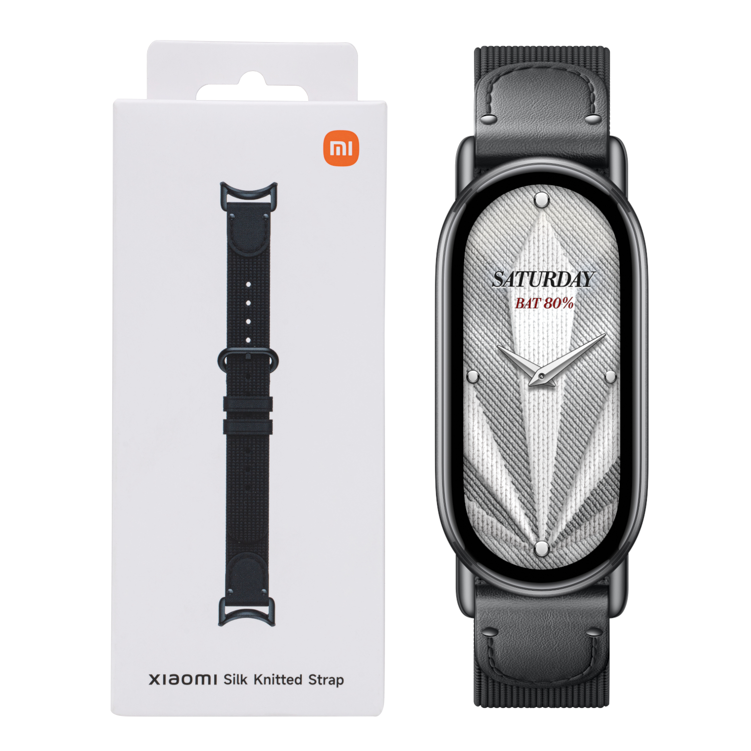 Xiaomi Smart Band 10 Knitted Silk Strap - Ebony Black