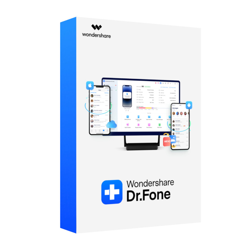 Wondershare Dr.Fone – Full Toolkit for Mac (Digital Annual License | 1-5 devices | 1 PC) - Image 1