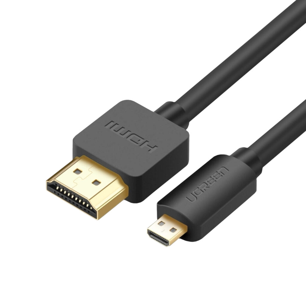UGREEN HD127 Micro HDMI to HDMI 2.0 Cable 1.5M - Black - Image 1