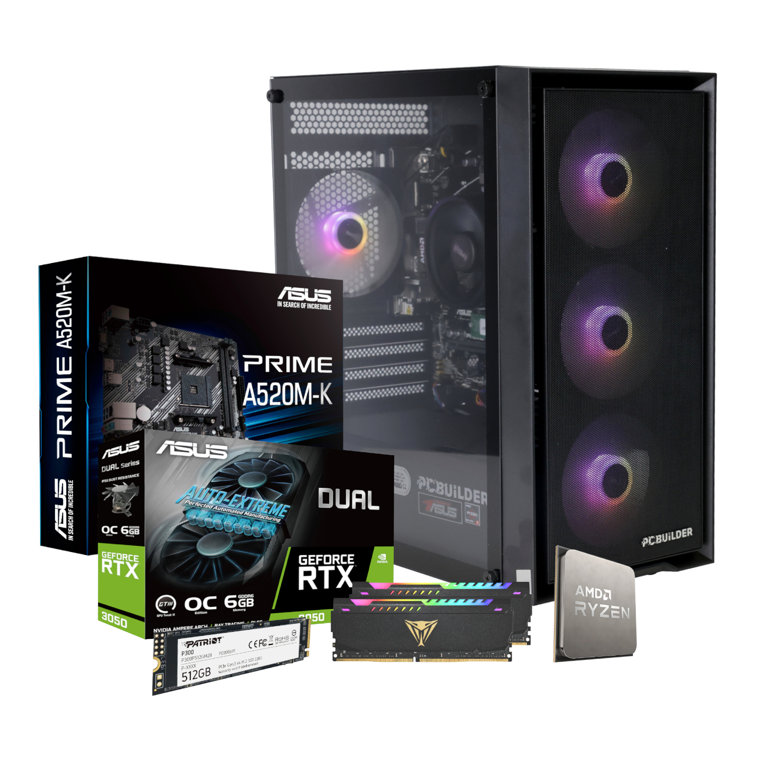 PCBuilder Ryzen 5 5500 STALKER Windows 11 Gaming PC 2