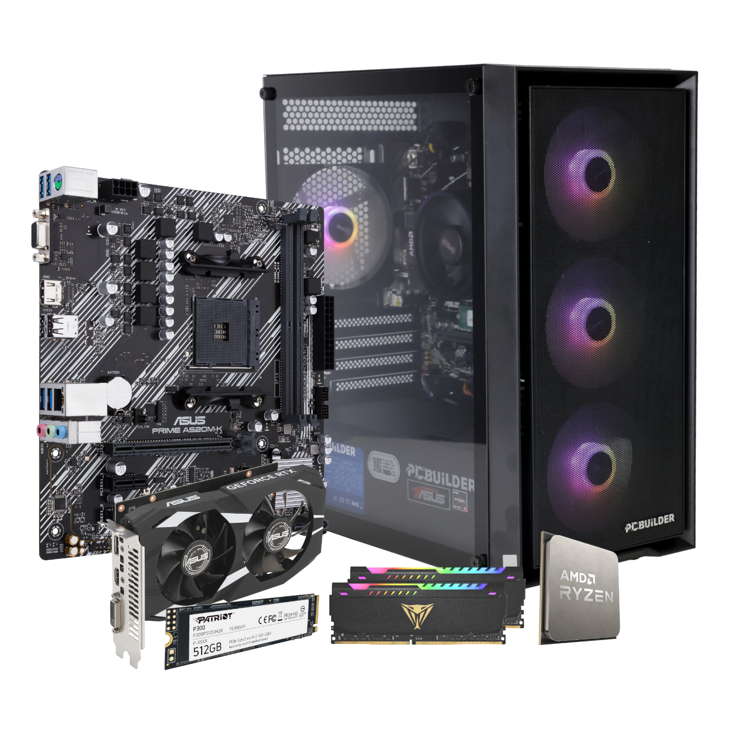 PCBuilder Ryzen 5 5500 STALKER Windows 11 Gaming PC 17