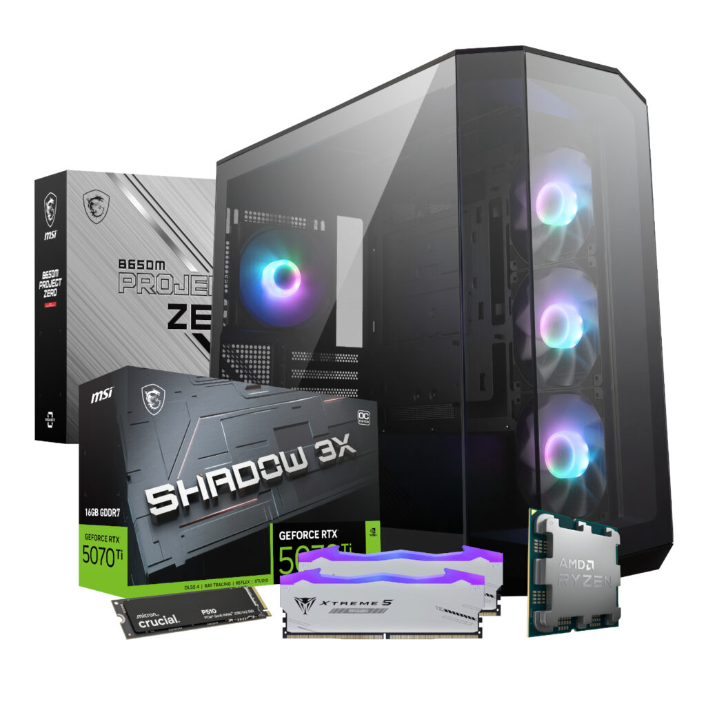 PCBuilder Ryzen 7 9800X3D VALKYRIE Windows 11 Gaming PC - Image 3