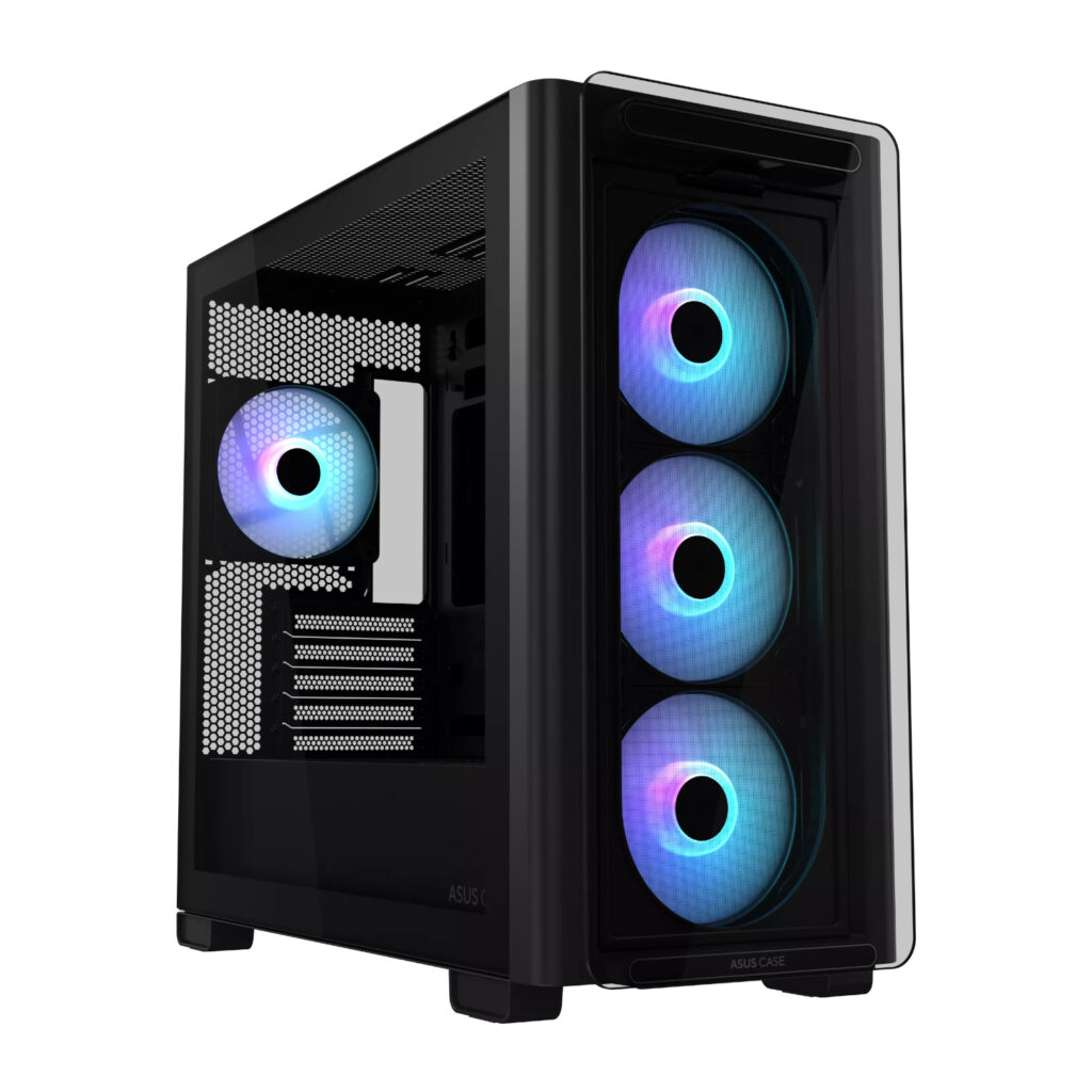 Asus A23 PLUS ARGB Micro-ATX Gaming Chassis - Black - Image 1