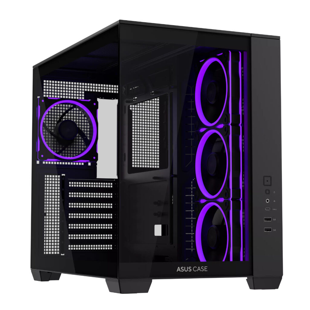 Asus A32 PLUS ARGB ATX Gaming Chassis – Black - Image 6