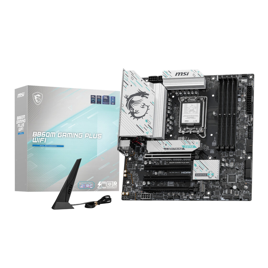 MSI B860M Gaming PLUS WIFI Intel LGA1851 DDR5 M-ATX Motherboard - Image 4