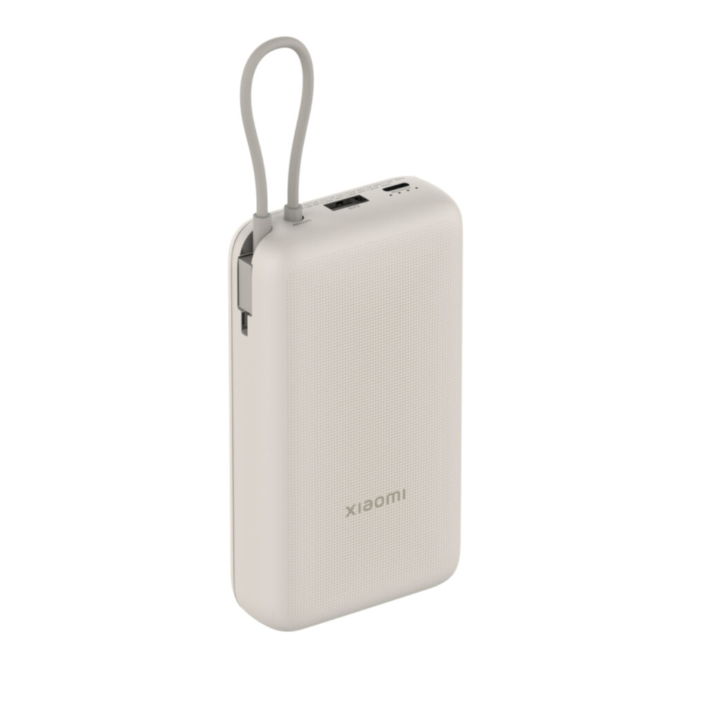 Xiaomi 33W Power Bank 20000mAh (Integrated Cable) – Tan - Image 4