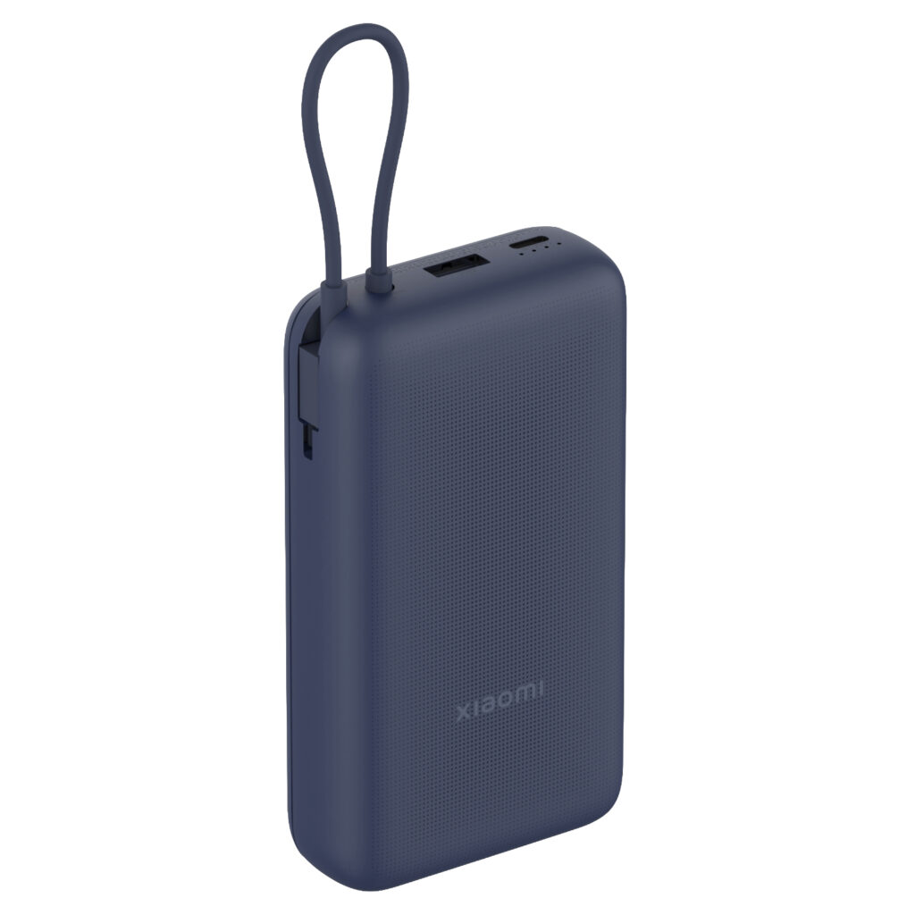 Xiaomi 33W Power Bank 20000mAh (Integrated Cable) – Blue - Image 2