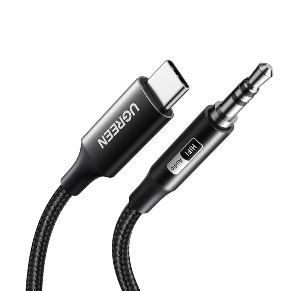 UGREEN USB Type-C to 3.5mm AUX Audio Cable 3M - Black - Image 1