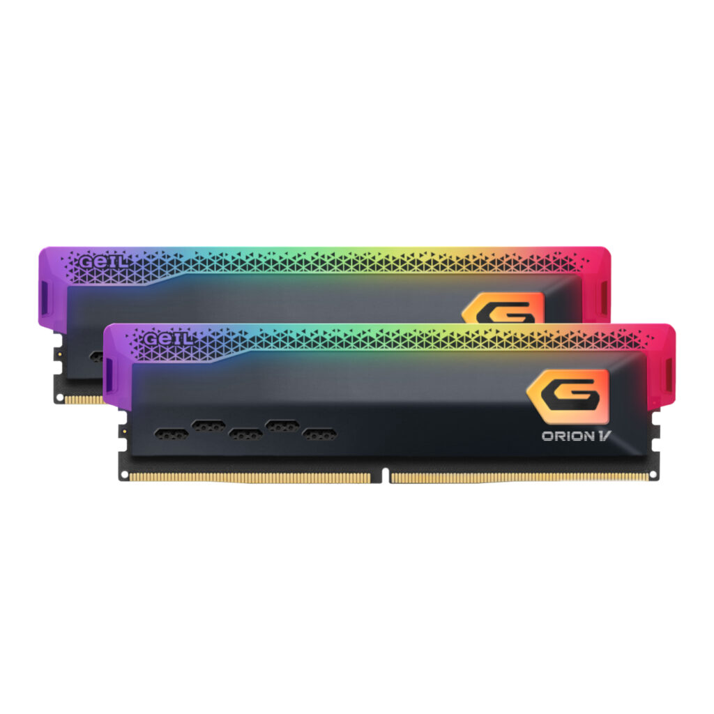 Geil Orion V RGB 32GB 6000MHz DDR5 Desktop Gaming Memory Kit (2 x 16GB) – Grey - Image 3