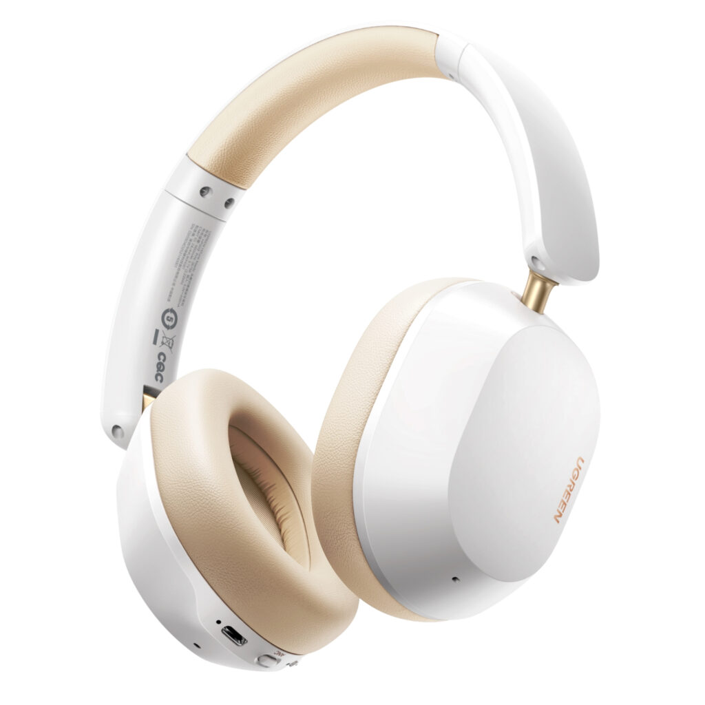 UGREEN HiTune Max 5C Hybrid ANC Headphones–White - Image 1