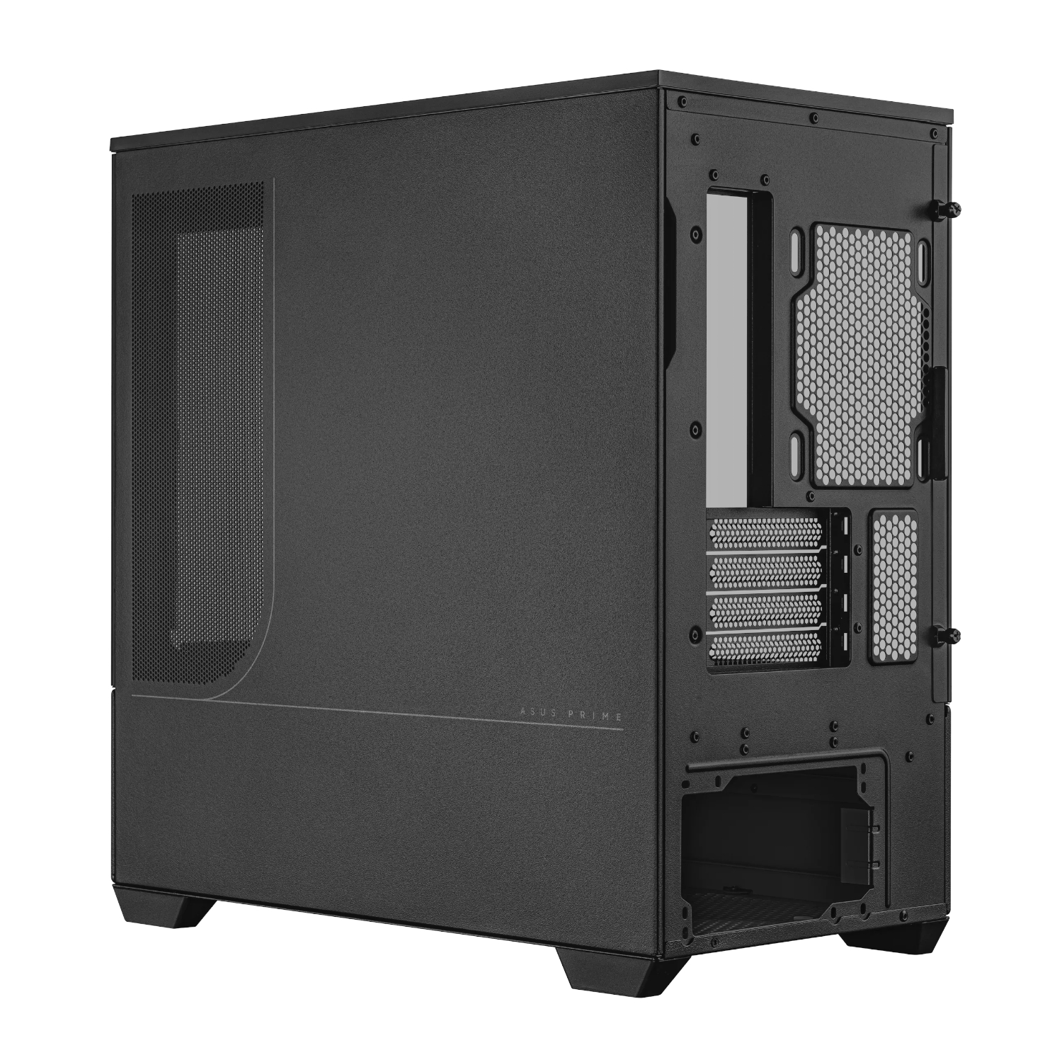 Asus Prime AP202 Curved Tempered Glass Micro-ATX Chassis – Black