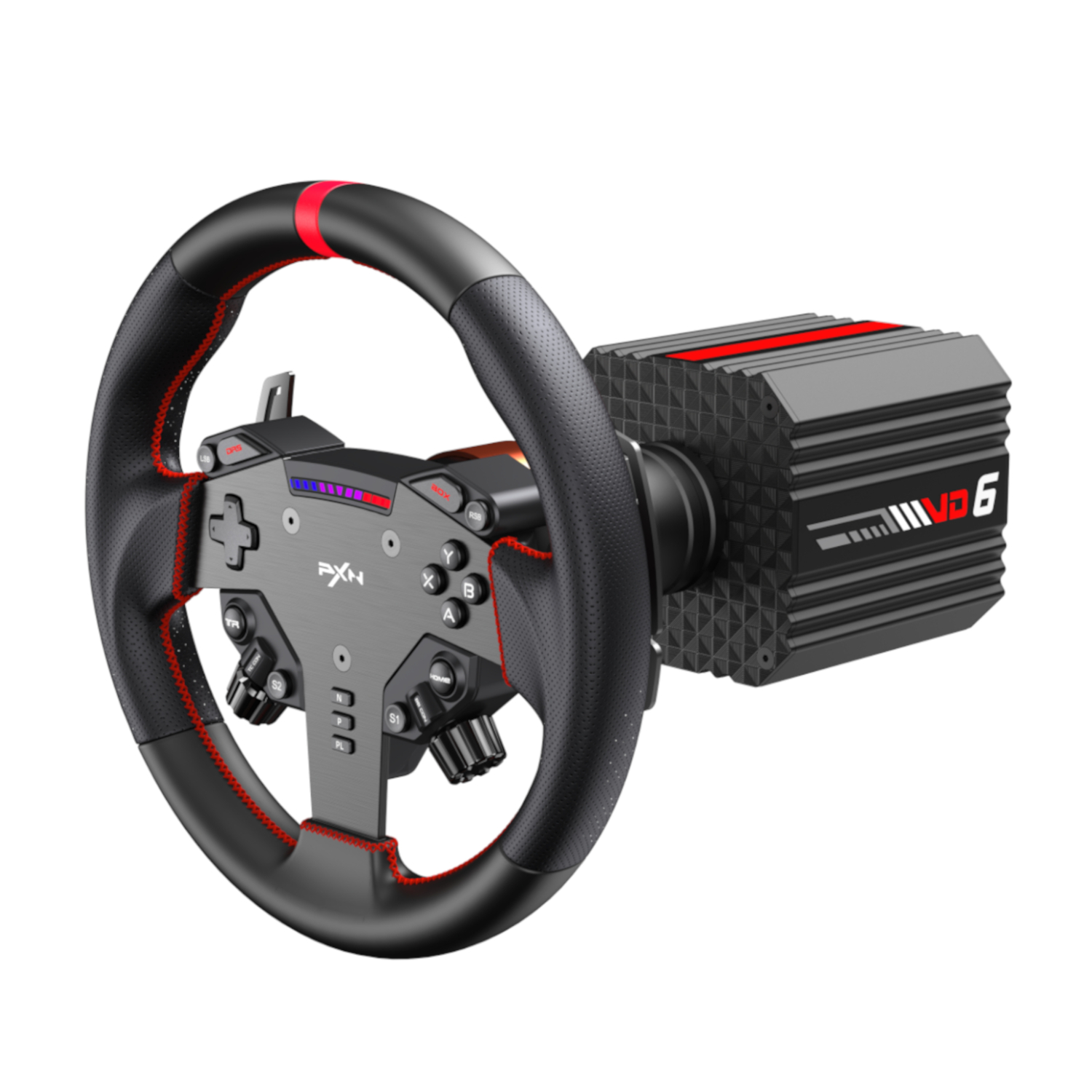 PXN VD6 Direct Drive Sim Racing Wheel | PD-HM Dual Pedal | Z9