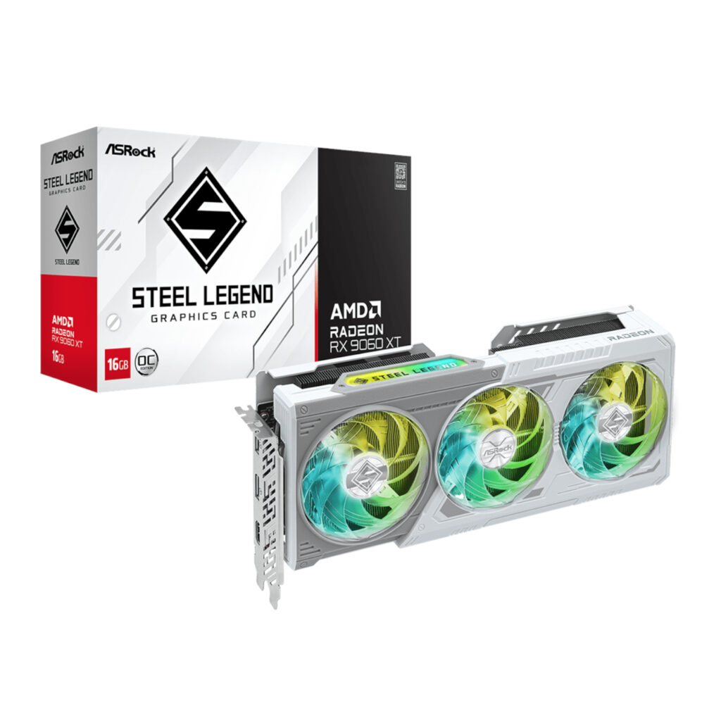 ASRock Radeon RX9060 XT Steel Legend 16G Graphics Card - Image 2