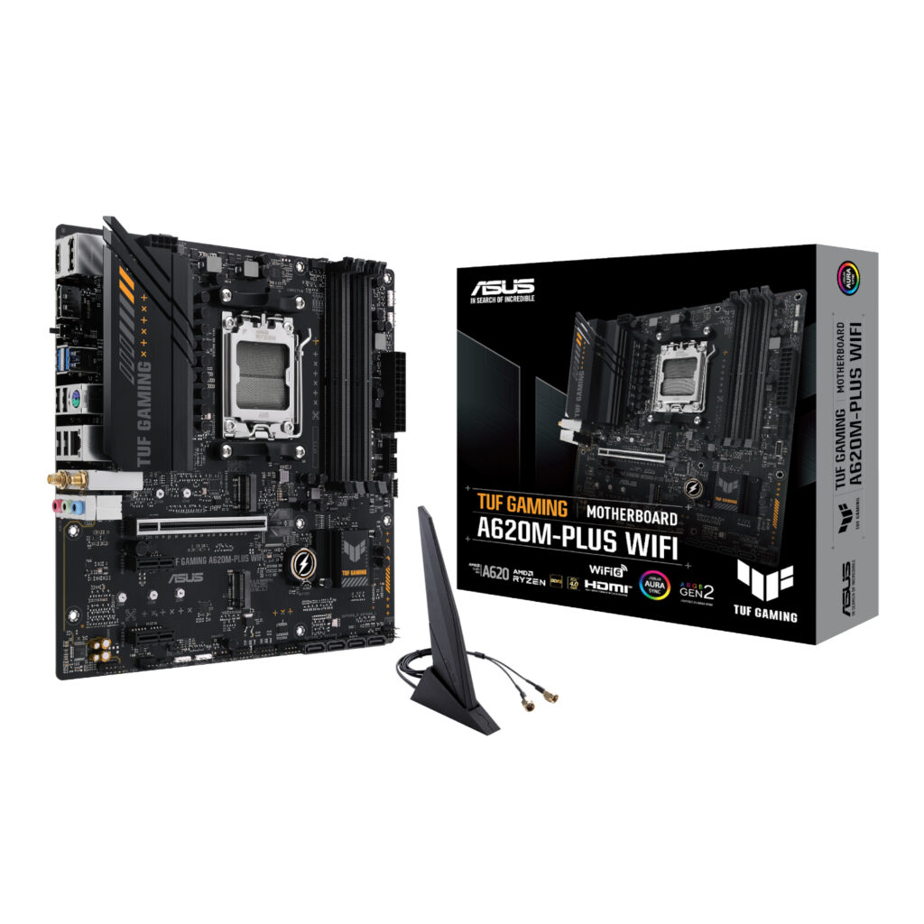 Asus TUF Gaming A620M-PLUS AM5 WIFI M-ATX Motherboard - Image 4