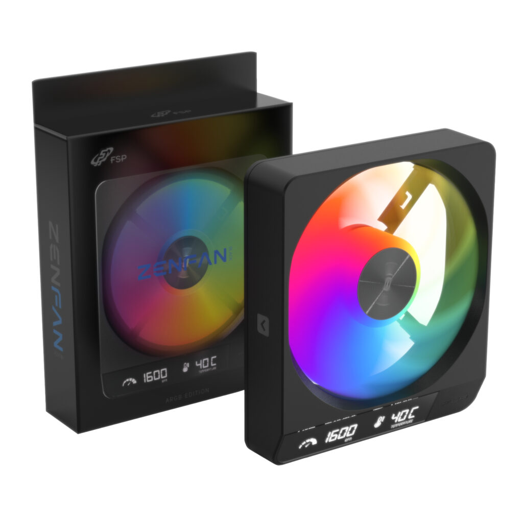FSP ZENFAN 120mm ARGB PWM Smart Fan - Black - Image 4