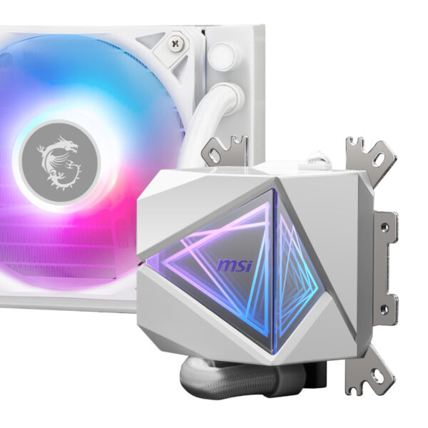 MSI MAG Coreliquid I360 ARGB AIO Liquid CPU Cooler – White - Syntech