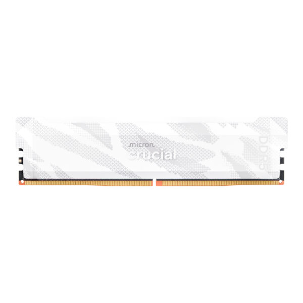 Crucial Pro 16GB 6400Mhz DDR5 Desktop OC Gaming Memory - White