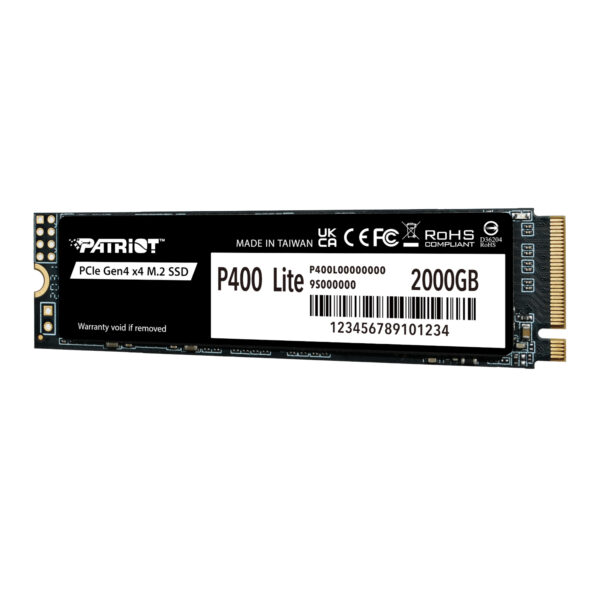 Patriot P400 Lite 2TB M.2 PCIe Gen 4 x4 NVMe SSD - Syntech