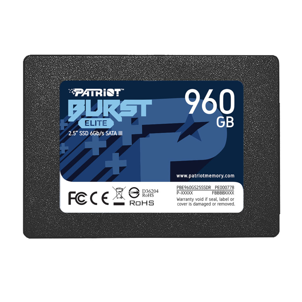 Patriot Burst Elite 960GB 2.5" SATA III SSD - Image 2