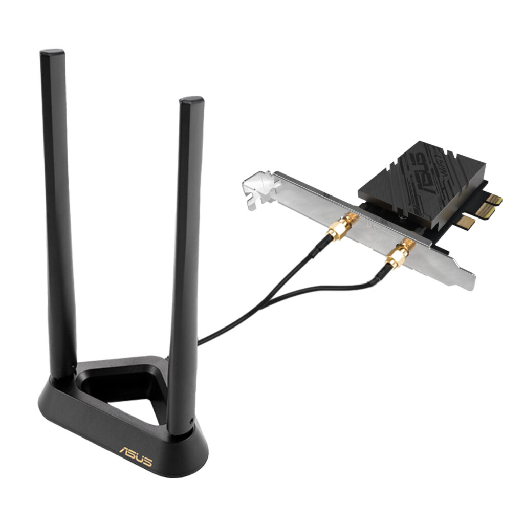 ASUS BE9400 Tri-Band Wi-Fi 7 6GHz PCIe Adapter-Black - Image 1