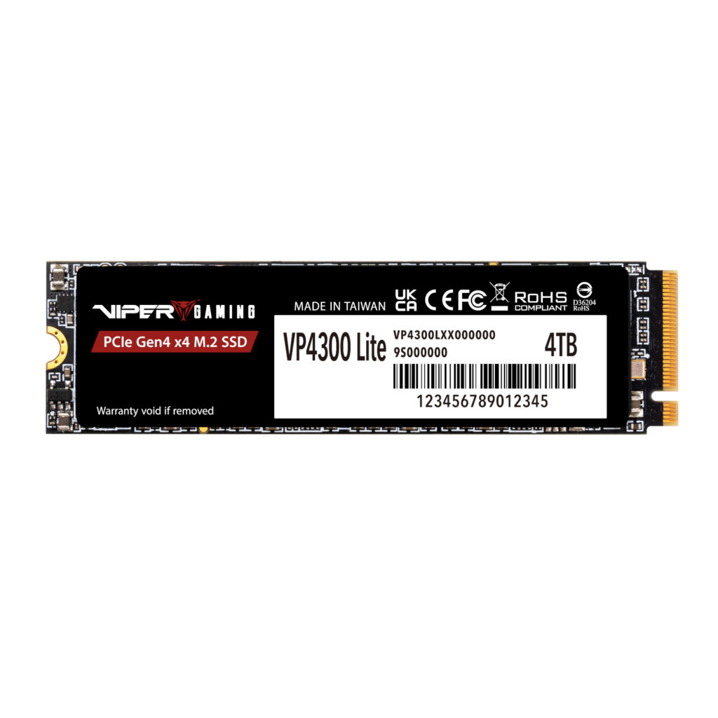 Patriot VP4300 Lite 4TB M.2 PCIe Gen 4 x4 NVMe SSD - Image 3