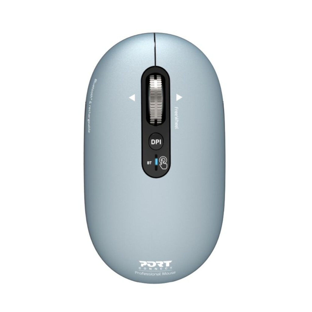 Port Connect PURE MAC Rechargeable Wireless and Bluetooth Mouse - Storm - Image 1