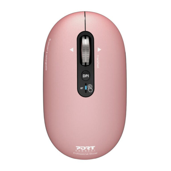 Port Connect PURE MAC Rechargeable Wireless & Bluetooth Mouse - Copper Rose
