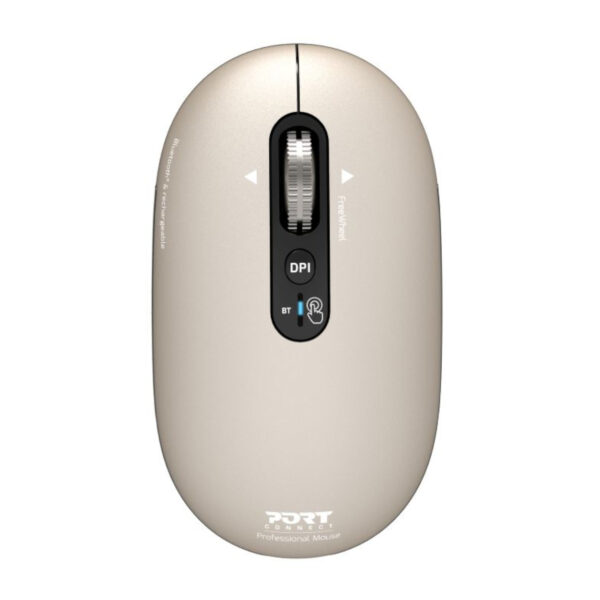 Port Connect PURE MAC Rechargeable Wireless & Bluetooth Mouse - Pearl