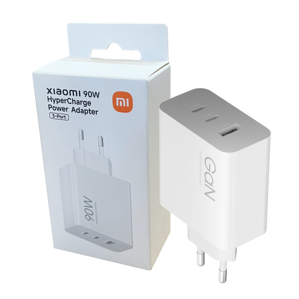 Xiaomi 90W HyperCharge 3-Port Fast Charger – White - Image 1