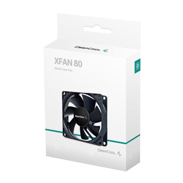 DeepCool XFAN 80mm Case Fan - Black - Syntech DeepCool XFAN 80mm Case Fan - Black - Syntech